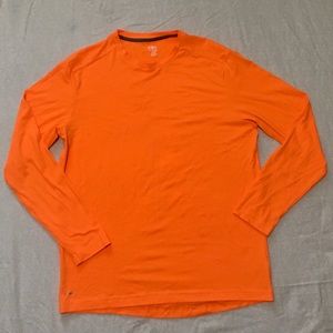 Orange Long Sleeve Blouse